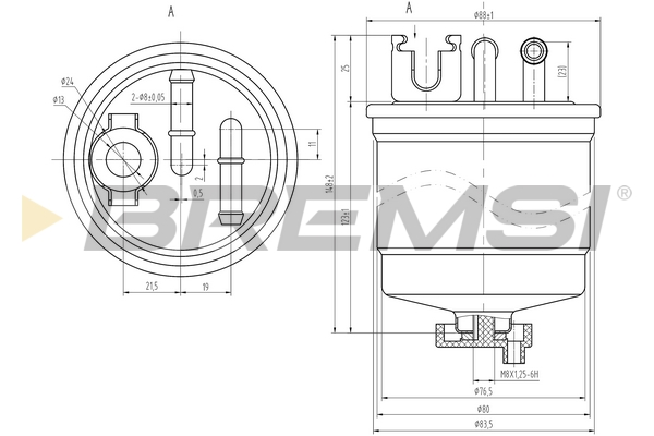 kuro filtras - FE0809 BREMSI