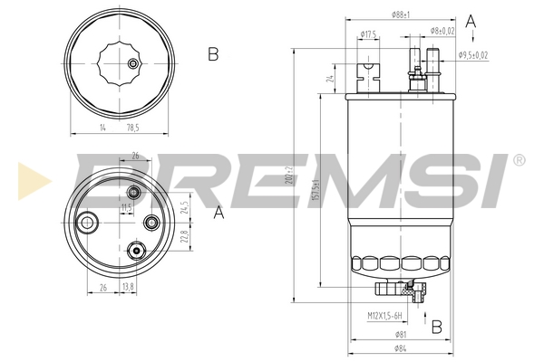 Fuel filter - FE0811 BREMSI