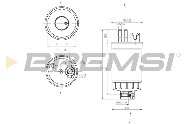 Fuel filter - FE0812 BREMSI