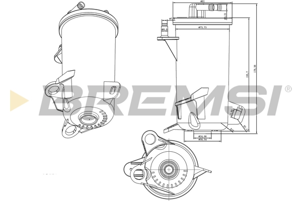 Fuel filter - FE0813 BREMSI