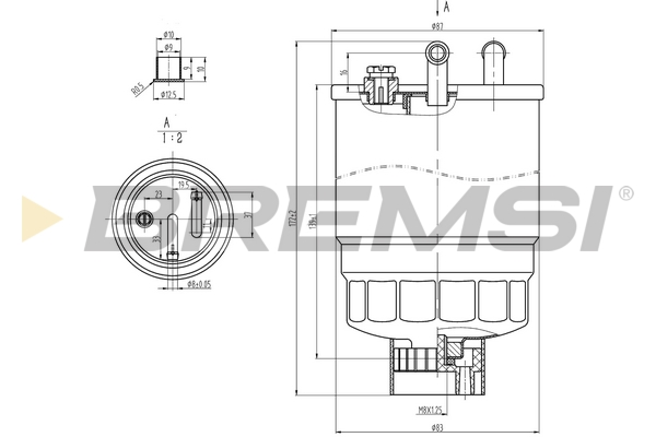 Fuel filter - FE0818 BREMSI