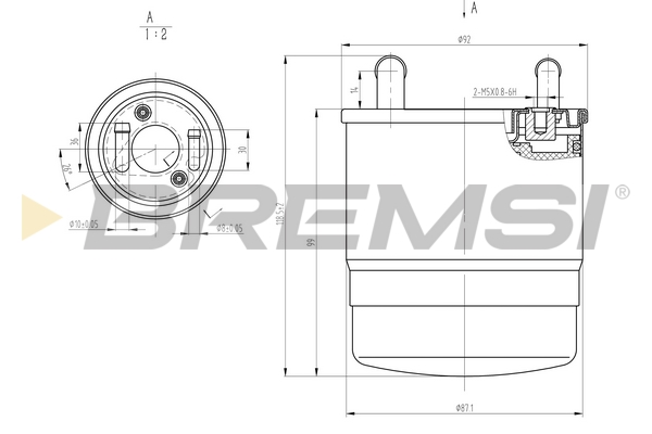 Filtro carburante - FE0820 BREMSI