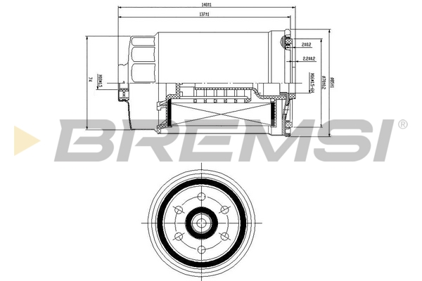 Fuel filter - FE0822 BREMSI