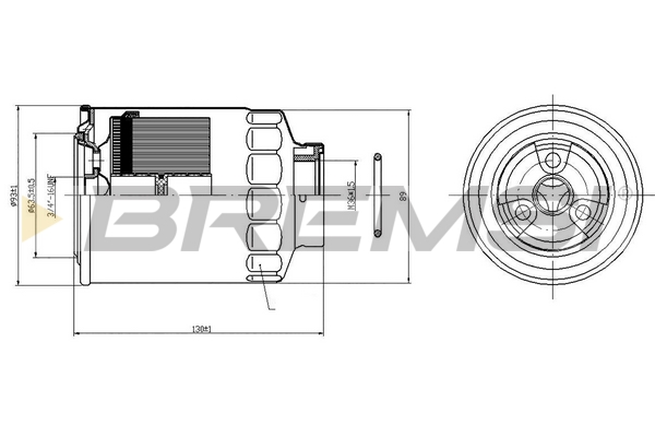 Топливный фильтр - FE0823 BREMSI