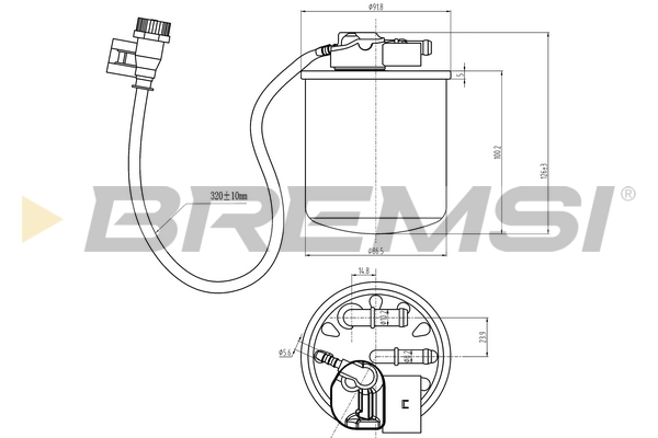 Filtro carburante - FE0824 BREMSI