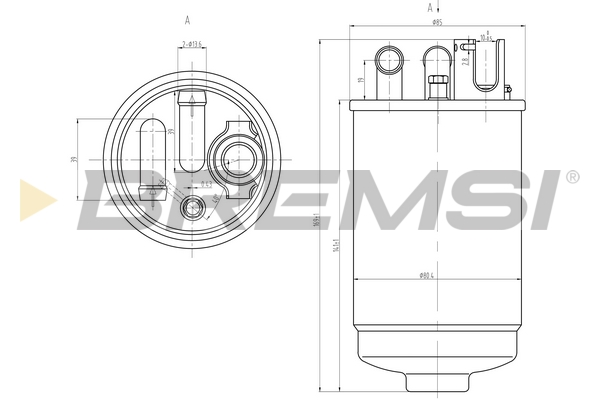 Fuel filter - FE0829 BREMSI