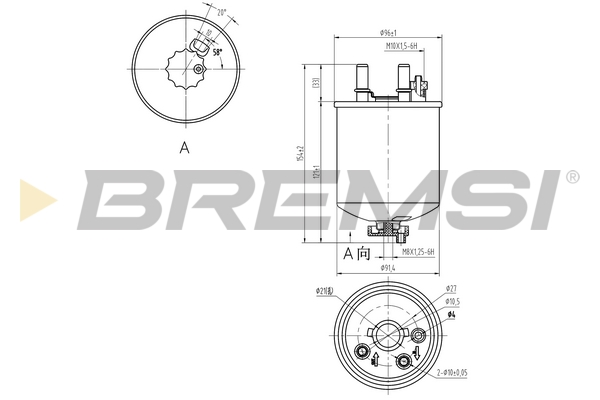 Fuel filter - FE0832 BREMSI