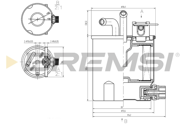 Kraftstofffilter - FE0833 BREMSI