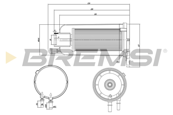 Fuel filter - FE0834 BREMSI