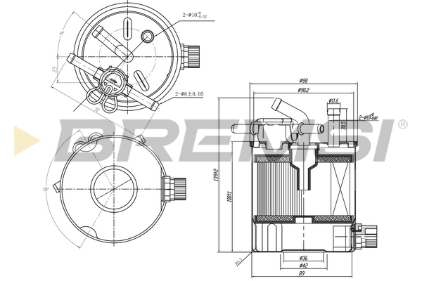 Fuel filter - FE0835 BREMSI
