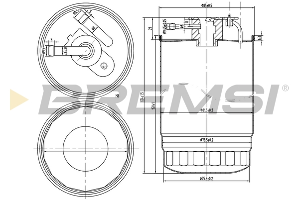 Fuel filter - FE0837 BREMSI