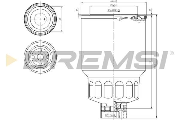 Fuel filter - FE0838 BREMSI