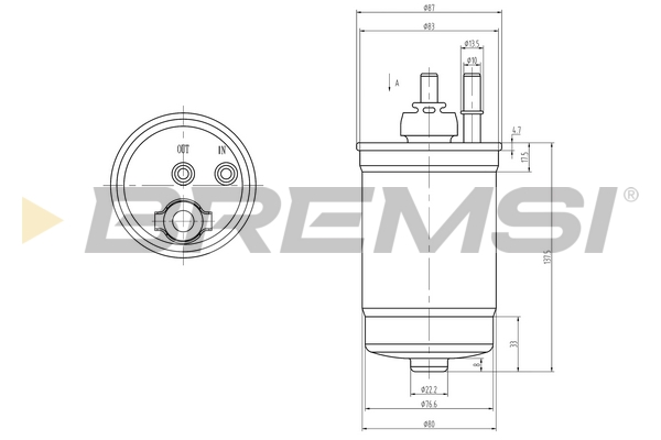 Filtro carburante - FE0839 BREMSI