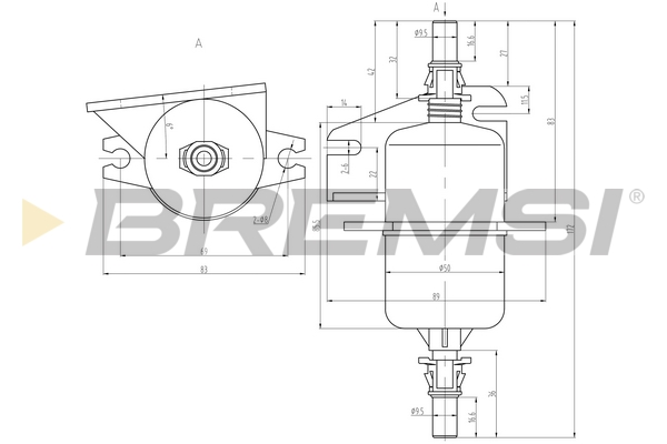 Fuel filter - FE0842 BREMSI