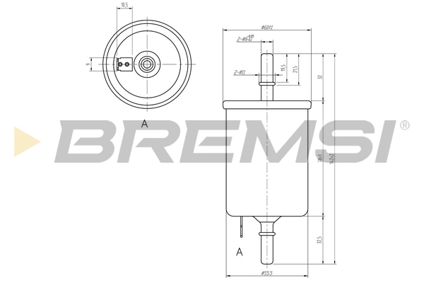 kuro filtras - FE0844 BREMSI