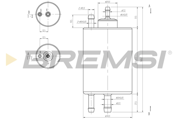 Filtro carburante - FE0847 BREMSI