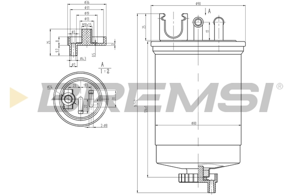 Filtro carburante - FE1310 BREMSI