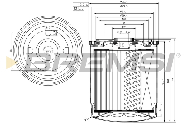 Fuel filter - FE1312 BREMSI