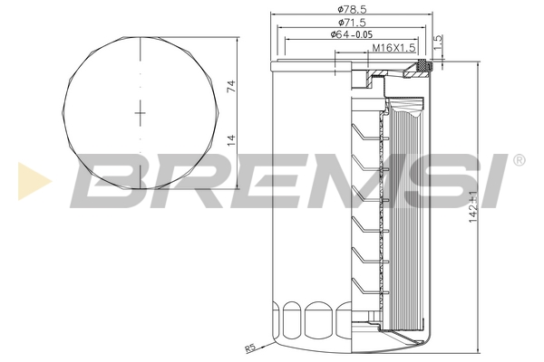 Fuel filter - FE1314 BREMSI