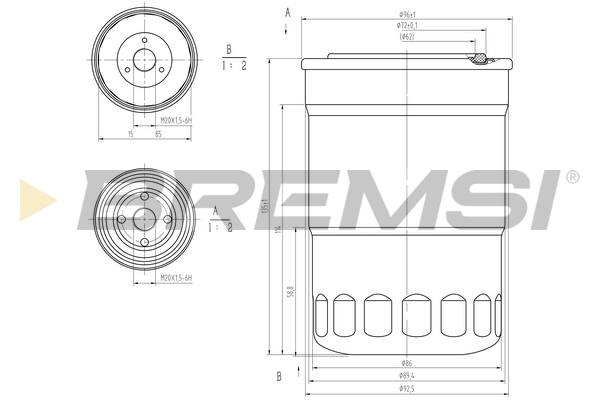 Топливный фильтр - FE1315 BREMSI