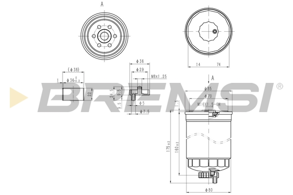 Filtro carburante - FE1316 BREMSI