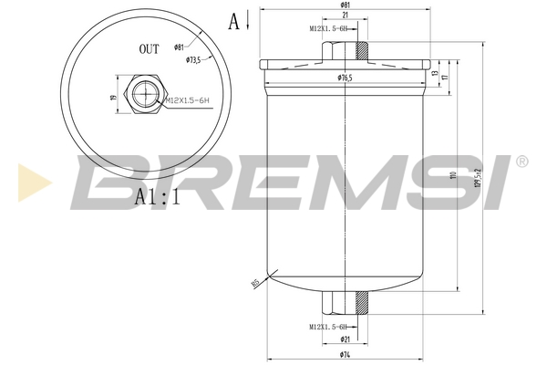 Filtro carburante - FE1519 BREMSI