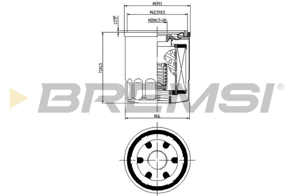 Oil Filter - FL0024 BREMSI
