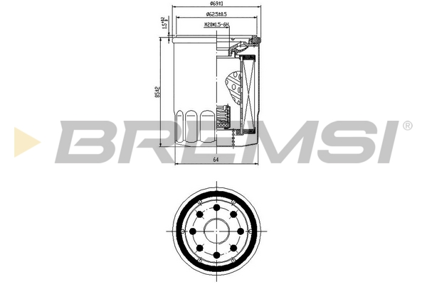 alyvos filtras - FL0025 BREMSI