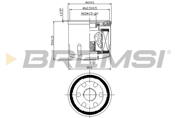 Oil Filter - FL0028 BREMSI