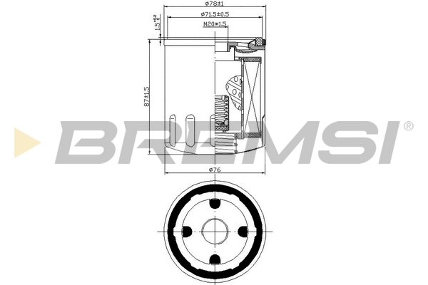 Oil Filter - FL0030 BREMSI