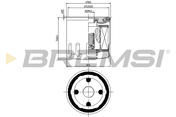 Oil Filter - FL0031 BREMSI
