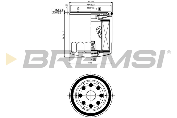 Oil Filter - FL0032 BREMSI