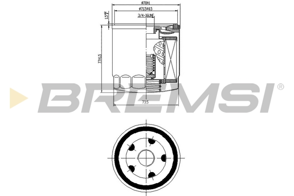Filtro olio - FL0033 BREMSI