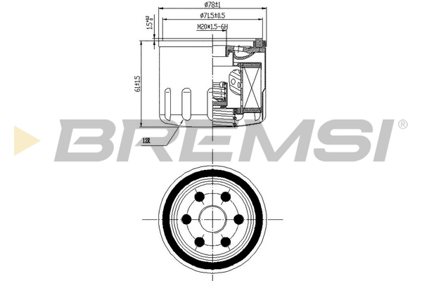 Oil Filter - FL0141 BREMSI