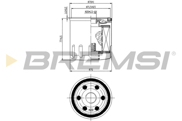 Oil Filter - FL0145 BREMSI