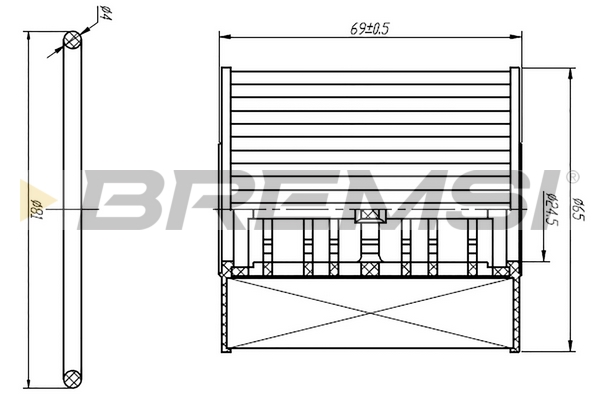 Oil Filter - FL0250 BREMSI