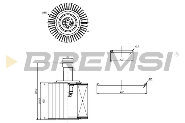 alyvos filtras - FL0252 BREMSI