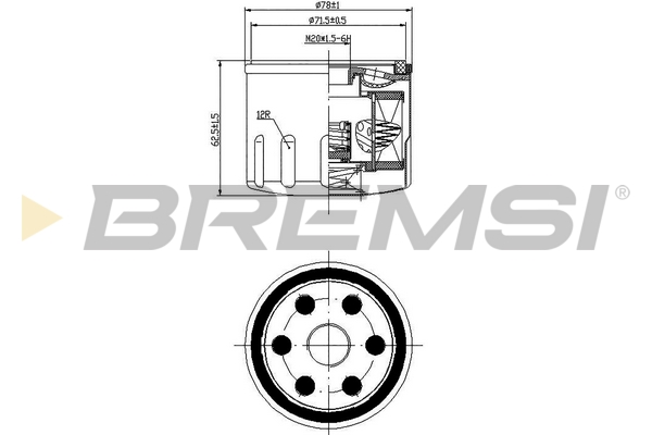alyvos filtras - FL0277 BREMSI