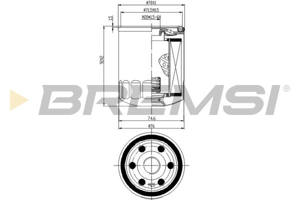Oil Filter - FL0300 BREMSI