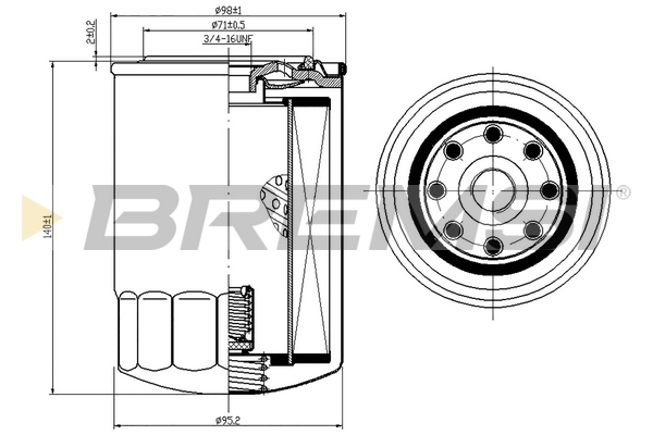 Oil Filter - FL0301 BREMSI
