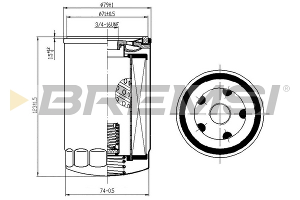 Oil Filter - FL1306 BREMSI