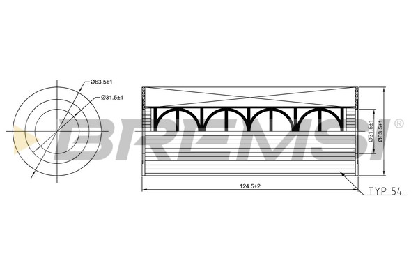 Oil Filter - FL2550 BREMSI