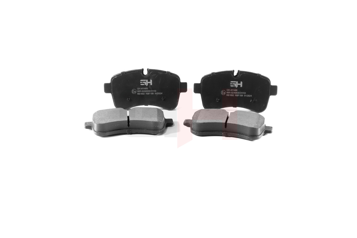 Комплект тормозных колодок, дисковый тормоз - GH-411406 GH