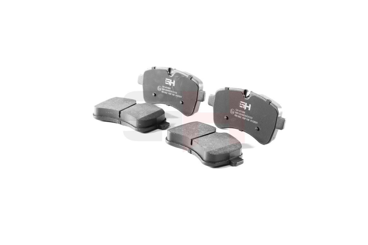 Комплект тормозных колодок, дисковый тормоз - GH-411406 GH