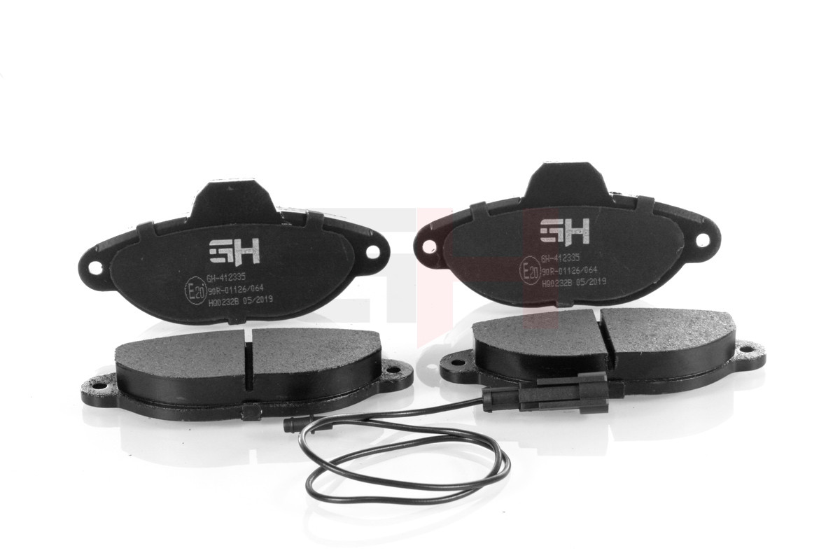 Комплект тормозных колодок, дисковый тормоз - GH-412335 GH