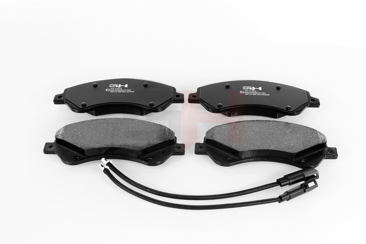 Комплект тормозных колодок, дисковый тормоз - GH-412575 GH