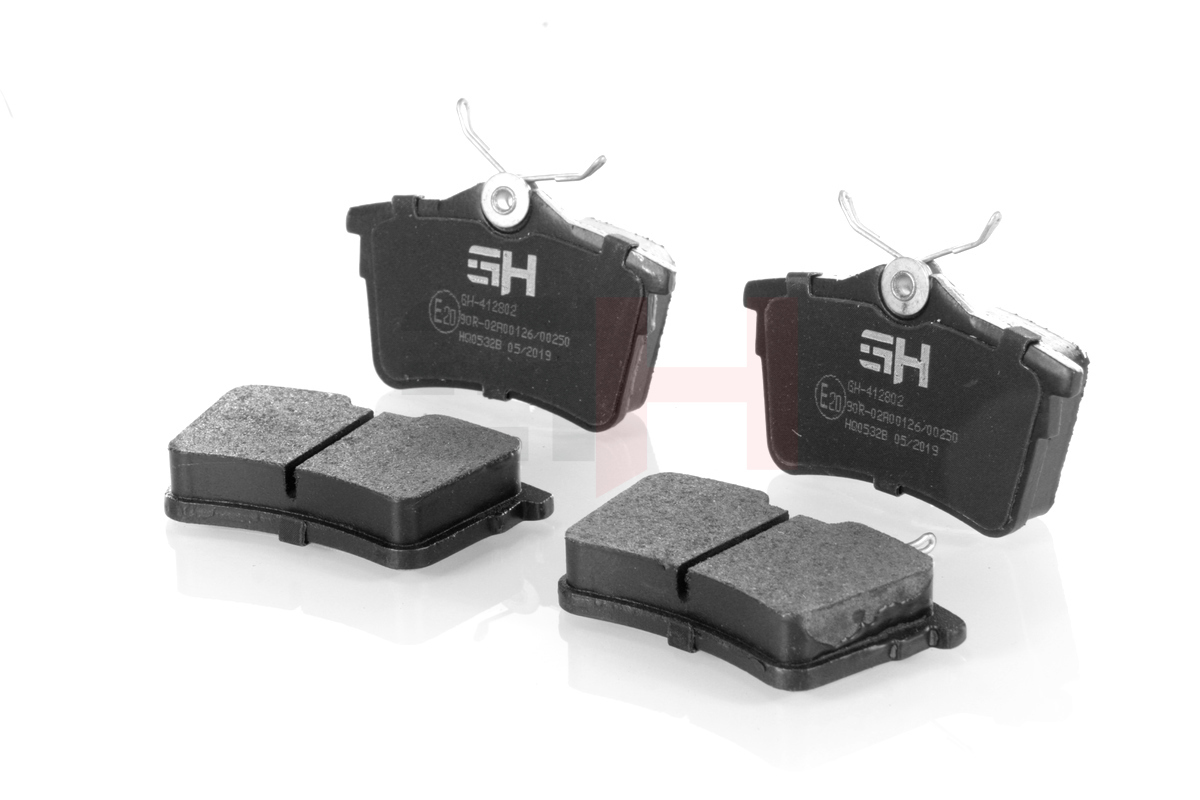 Комплект тормозных колодок, дисковый тормоз - GH-412802 GH