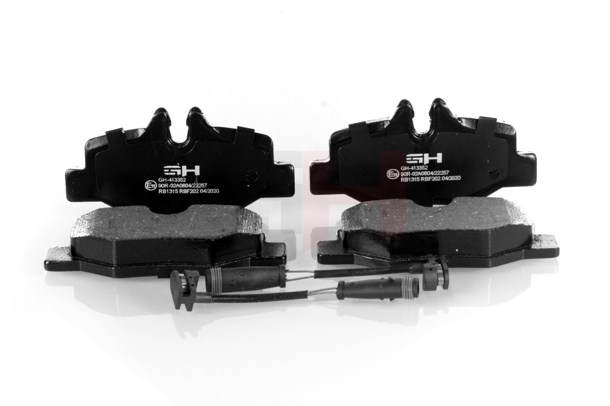 Комплект тормозных колодок, дисковый тормоз - GH-413352 GH