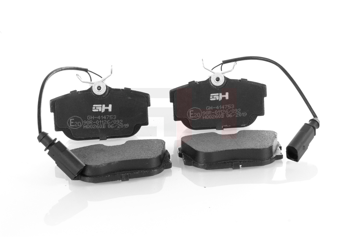 Комплект тормозных колодок, дисковый тормоз - GH-414753 GH
