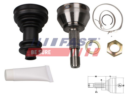 Joint Kit, drive shaft - FT25001K FAST